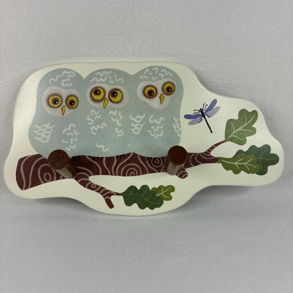 Ikea Vandring Wall Hanging Coat Rack Peg Hook Owl Woodland Dragonfly Nursery Kid